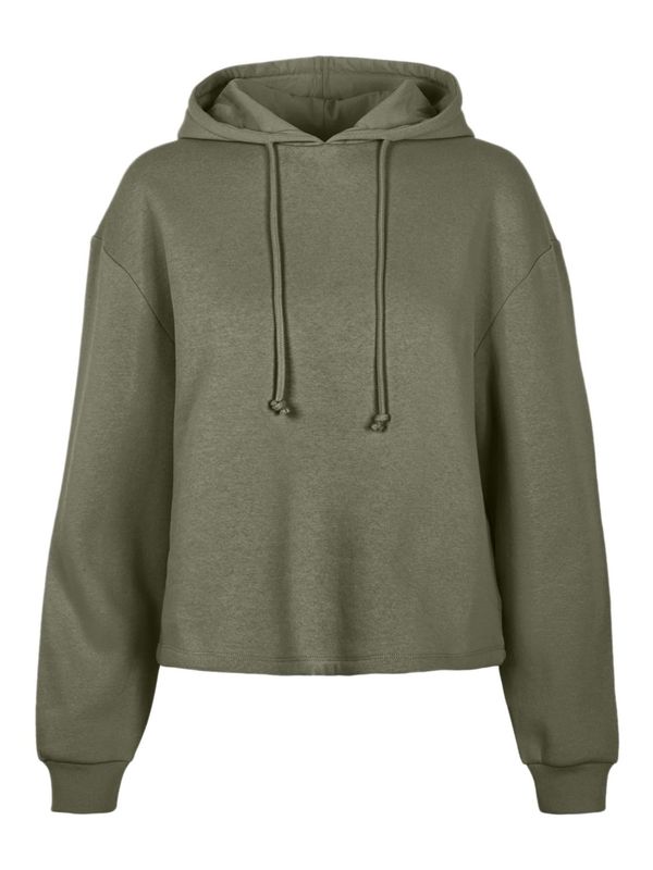 PIECES PIECES Sweater majica 'PCChilli'  tamno zelena