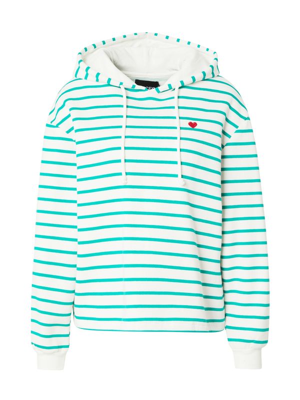 PIECES PIECES Sweater majica 'PCCHILLI'  žad / crvena / bijela