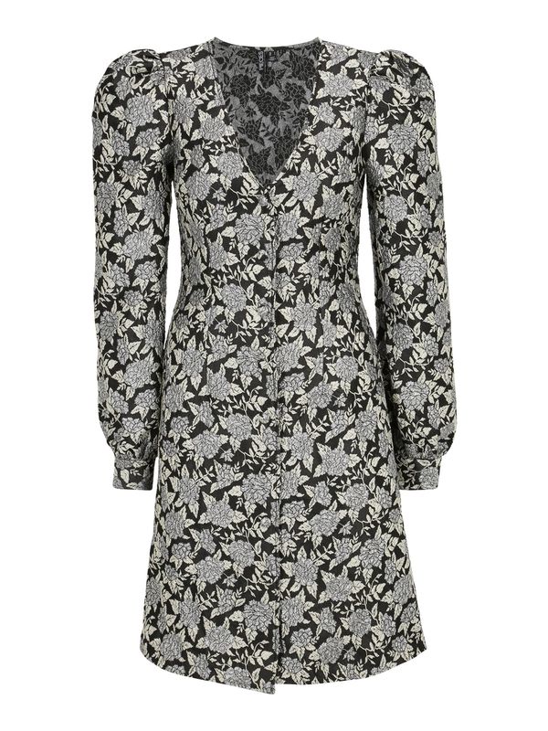 Pieces Tall Pieces Tall Haljina 'MERCY'  ecru/prljavo bijela / crna