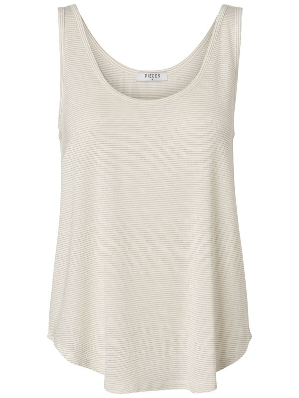 PIECES PIECES Top 'BILLO'  zlatna / vuneno bijela