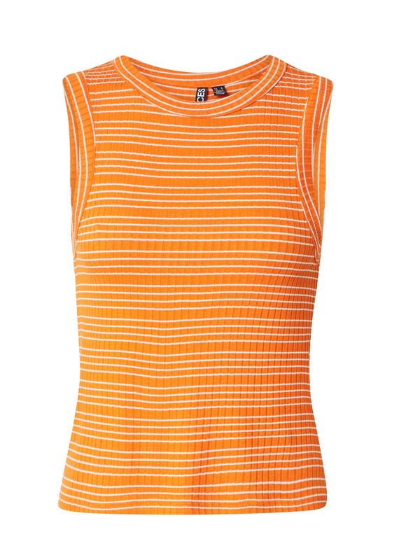 PIECES PIECES Top 'KIANE'  mandarina / bijela