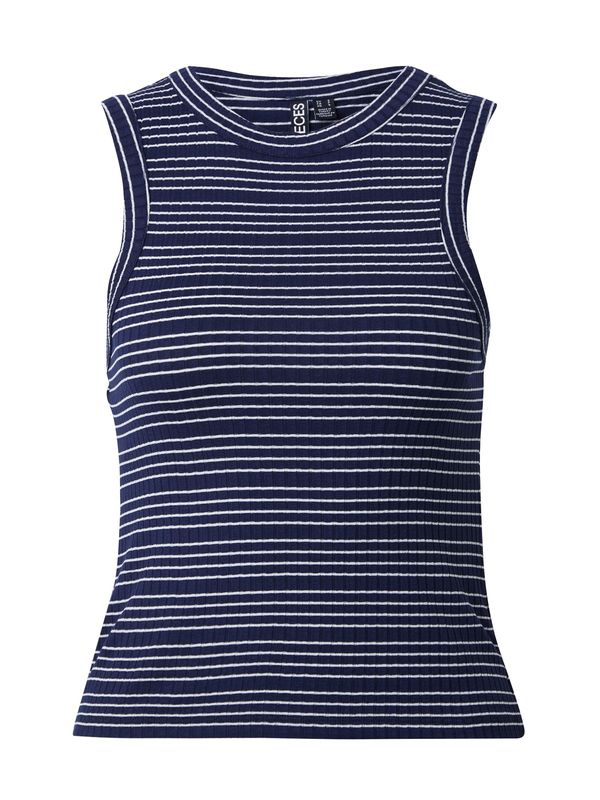 PIECES PIECES Top 'KIANE'  mornarsko plava / bijela