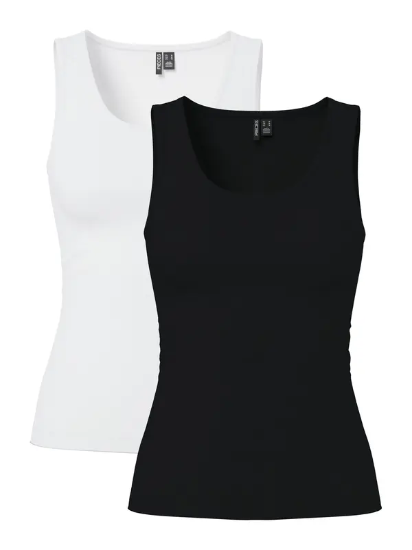 PIECES PIECES Top 'PCAmelia'  crna / bijela