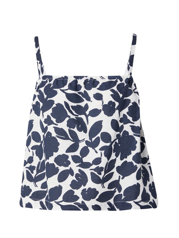 PIECES PIECES Top 'PCKLARISA'  morsko plava / bijela