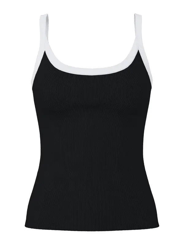 PIECES PIECES Top 'PCMay'  crna / bijela