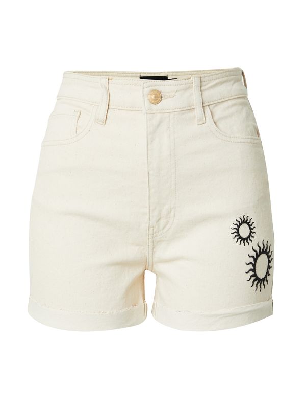 PIECES PIECES Traperice 'PCAMER'  bež / crna