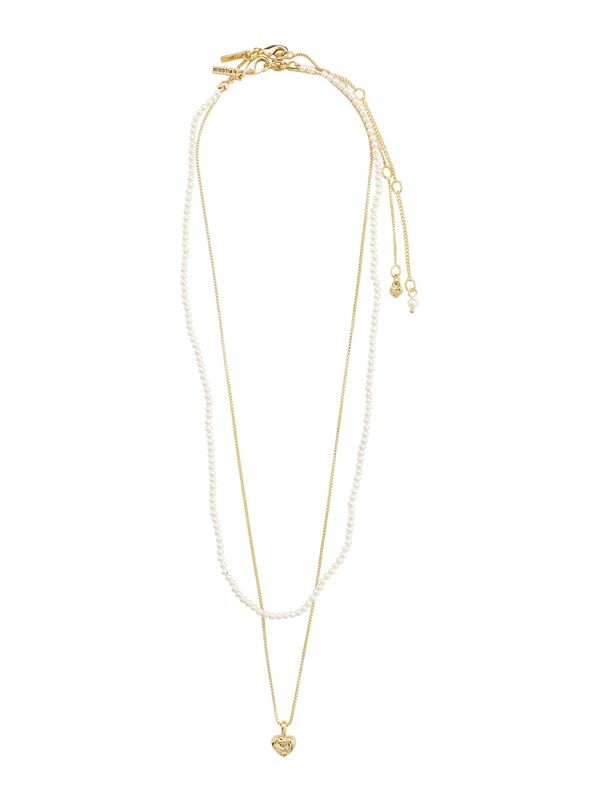 Pilgrim Pilgrim Lančić 'ARLET'  zlatna / biserno bijela