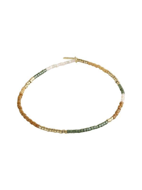 Pilgrim Pilgrim Narukvica 'Alison'  boja devine dlake (camel) / zlatna / zelena / biserno bijela