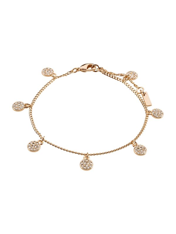 Pilgrim Pilgrim Narukvica 'CHAYENNE'  rozo zlatna / prozirna