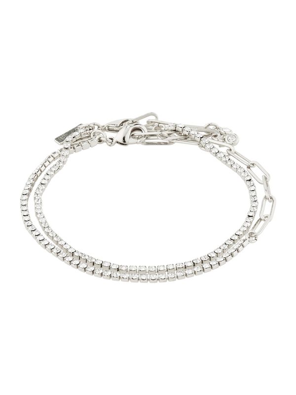 Pilgrim Pilgrim Narukvica 'Rowan'  srebro / prozirna