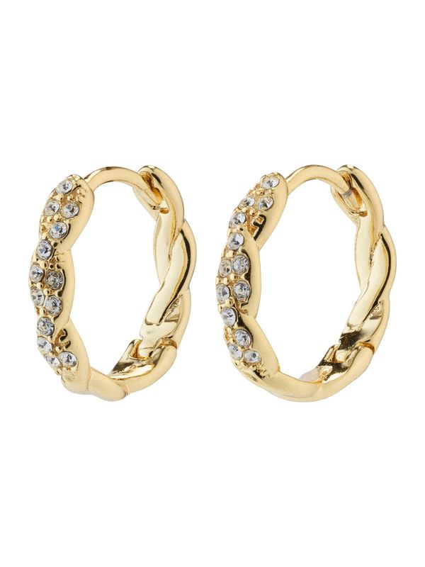 Pilgrim Pilgrim Naušnica 'EZO'  zlatna / prozirna