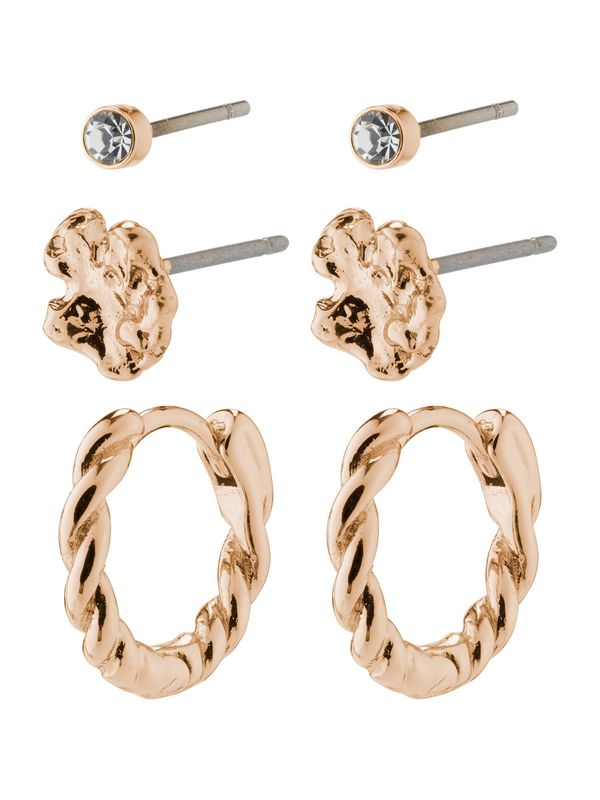 Pilgrim Pilgrim Naušnice 'Emanuelle'  zlatna / srebro