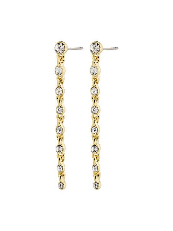 Pilgrim Pilgrim Naušnice 'Imogene'  zlatna / bijela