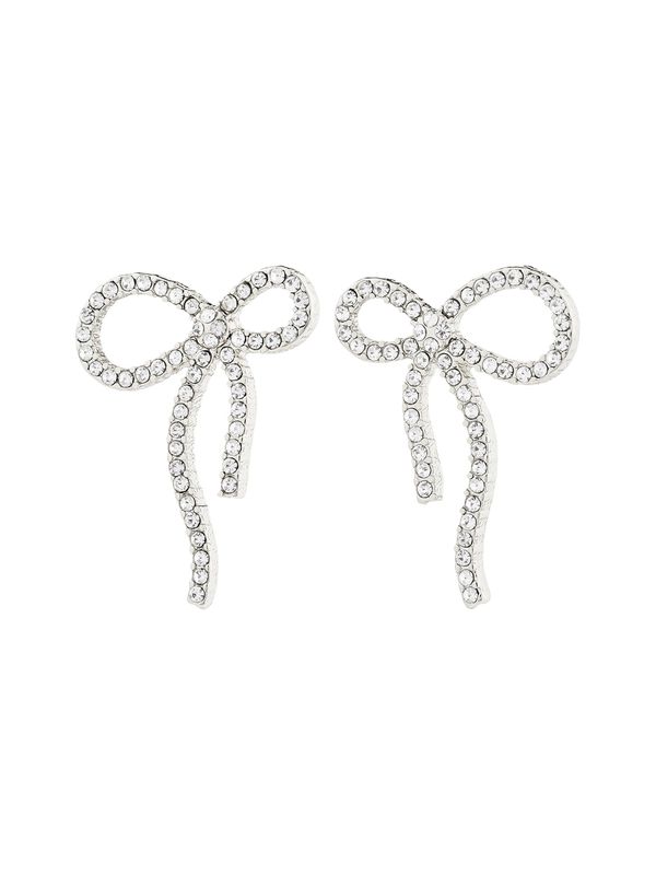 Pilgrim Pilgrim Naušnice 'Jolanta'  srebro / prozirna