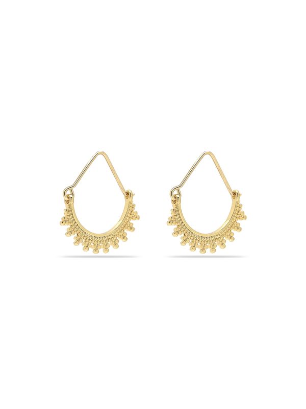 Pilgrim Pilgrim Naušnice 'Kiku'  zlatna