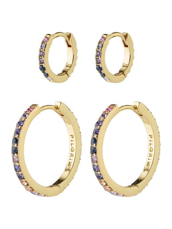 Pilgrim Pilgrim Naušnice 'Reign'  plava / zlatna