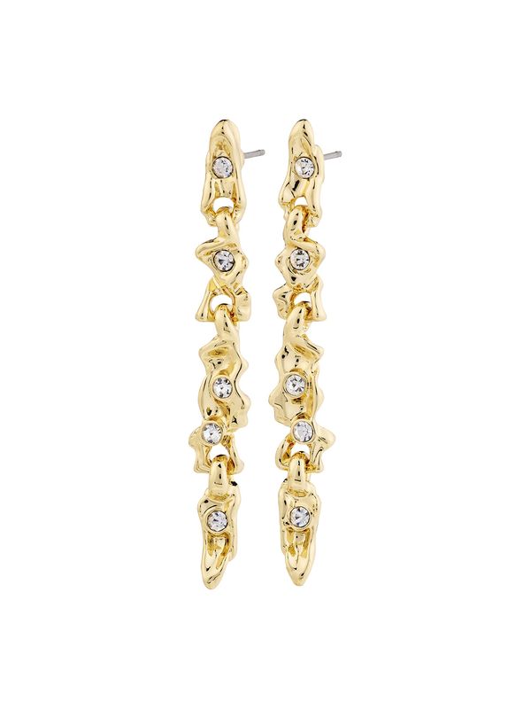 Pilgrim Pilgrim Naušnice 'Sunset'  zlatna / prozirna