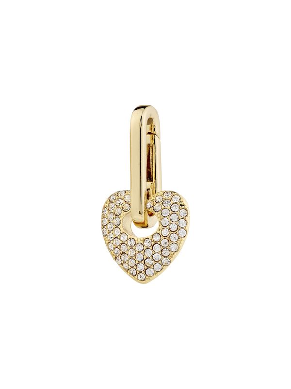 Pilgrim Pilgrim Privjesak 'Shiny Heart'  zlatna / prozirna
