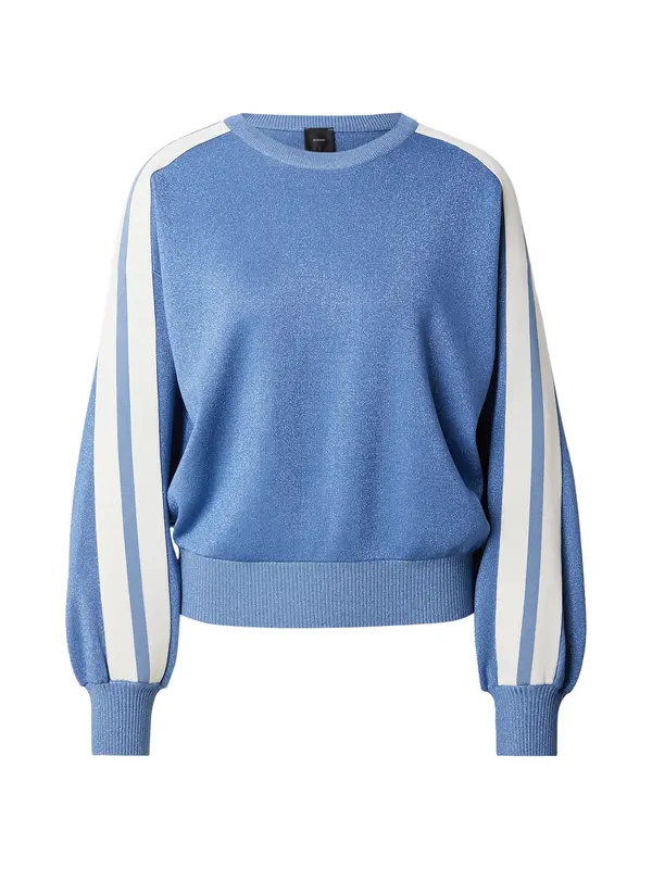 PINKO PINKO Pulover 'INONDAZIONE MAGLIA'  svijetloplava / bijela