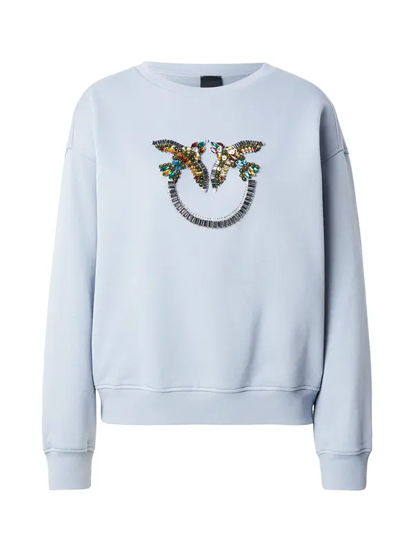 PINKO PINKO Sweater majica 'NELLY MAGLIA'  pastelno plava / žuta / zlatna / srebro