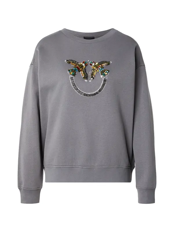 PINKO PINKO Sweater majica 'NELLY MAGLIA'  siva