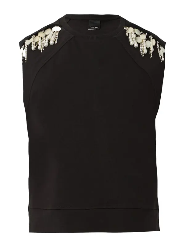PINKO PINKO Top 'TARTARE'  crna / biserno bijela