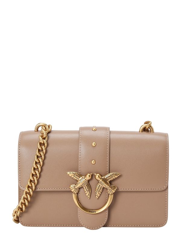 PINKO PINKO Torba preko ramena 'Love'  bež / zlatna