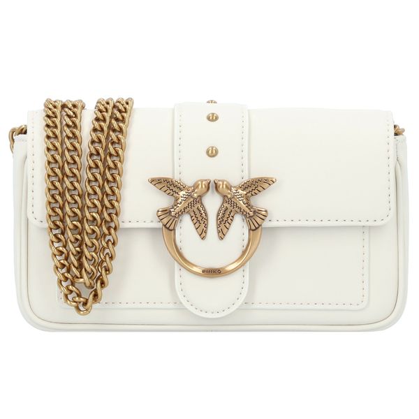 PINKO PINKO Torba preko ramena 'Love One'  zlatna / bijela