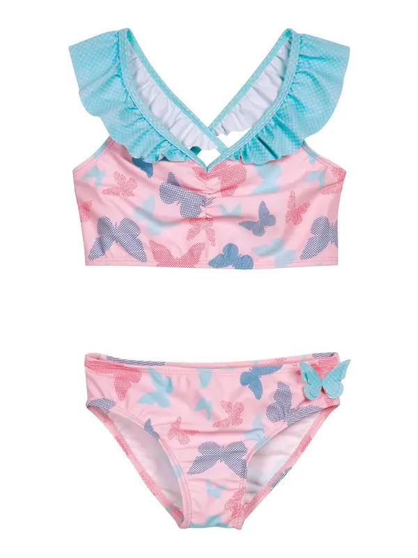 PLAYSHOES PLAYSHOES Bikini 'Schmetterlinge'  plava / nebesko plava / roza / malina