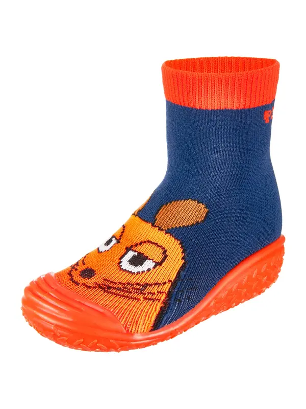 PLAYSHOES PLAYSHOES Čizme 'DIE MAUS Pirat'  morsko plava / narančasta / ciglasto crvena / crna