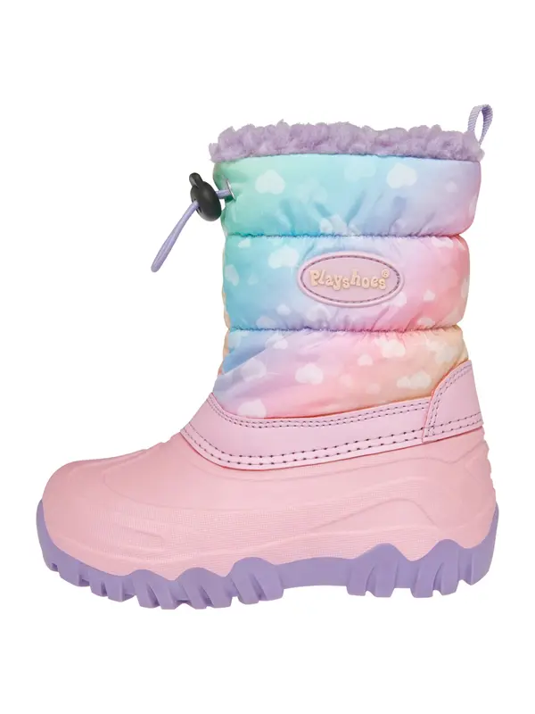 PLAYSHOES PLAYSHOES Čizme za snijeg 'Regenbogen'  plava / zelena / lila / prljavo roza