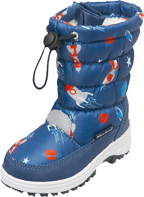 PLAYSHOES PLAYSHOES Čizme za snijeg 'Weltraum'  plava / siva / crvena