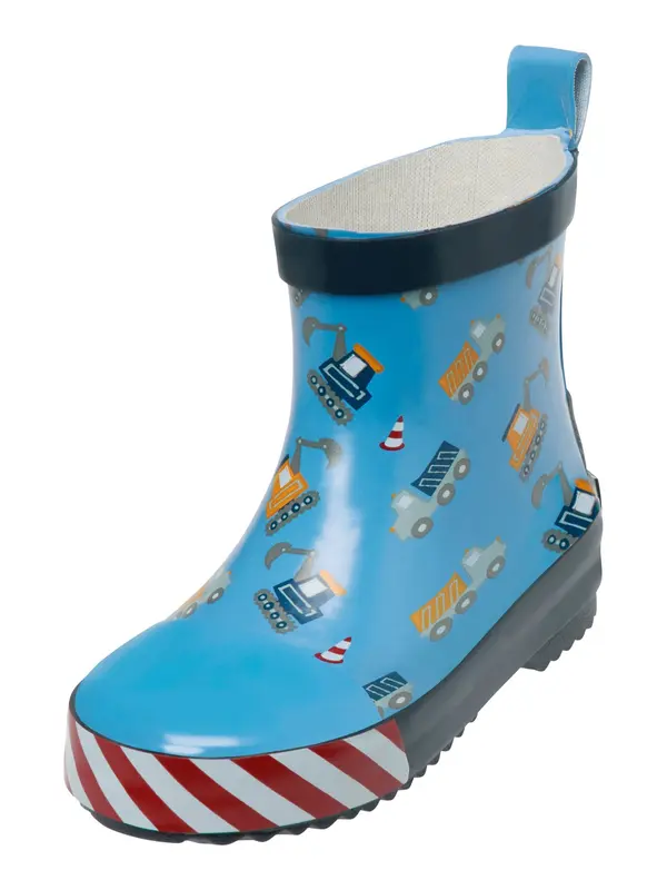 PLAYSHOES PLAYSHOES Gumene čizme 'Baustelle'  mornarsko plava / svijetloplava / crvena / bijela