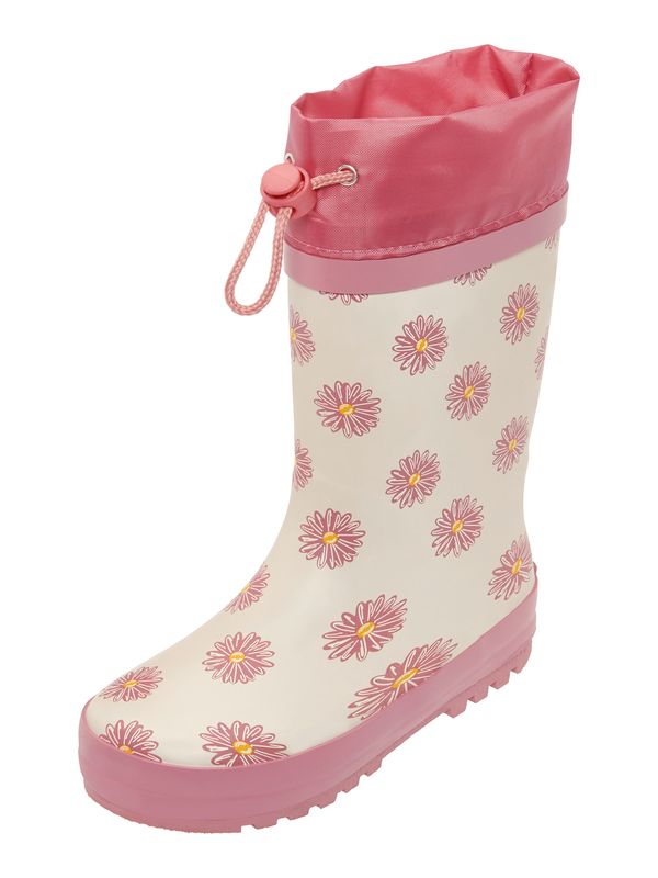 PLAYSHOES PLAYSHOES Gumene čizme 'Margariten'  žuta / rosé / prljavo roza / bijela