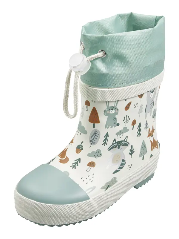 PLAYSHOES PLAYSHOES Gumene čizme 'Wald'  smeđa / menta / tamno zelena / bijela