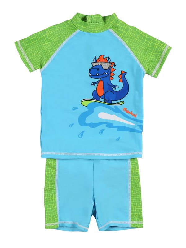 PLAYSHOES PLAYSHOES Jednodijelni kupaći kostim 'DINO'  nebesko plava / svijetloplava / zelena / crvena