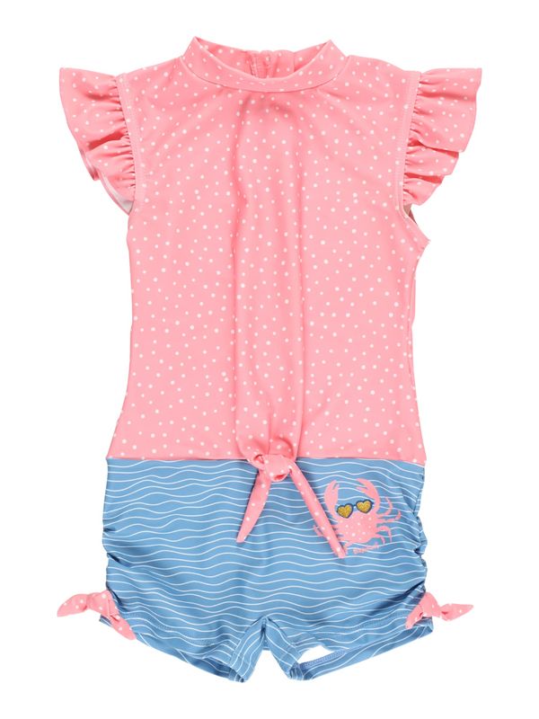 PLAYSHOES PLAYSHOES Jednodijelni kupaći kostim  pastelno plava / prljavo roza / bijela
