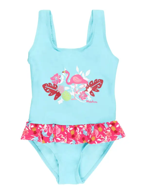 PLAYSHOES PLAYSHOES Jednodijelni kupaći kostim  tirkiz / limeta / roza / ružičasta / bijela