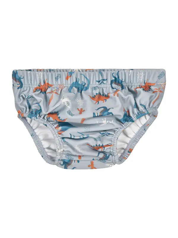 PLAYSHOES PLAYSHOES Kupaće gaće 'Dino'  sivkasto plava / tamno plava / ciglasto crvena / prljavo bijela