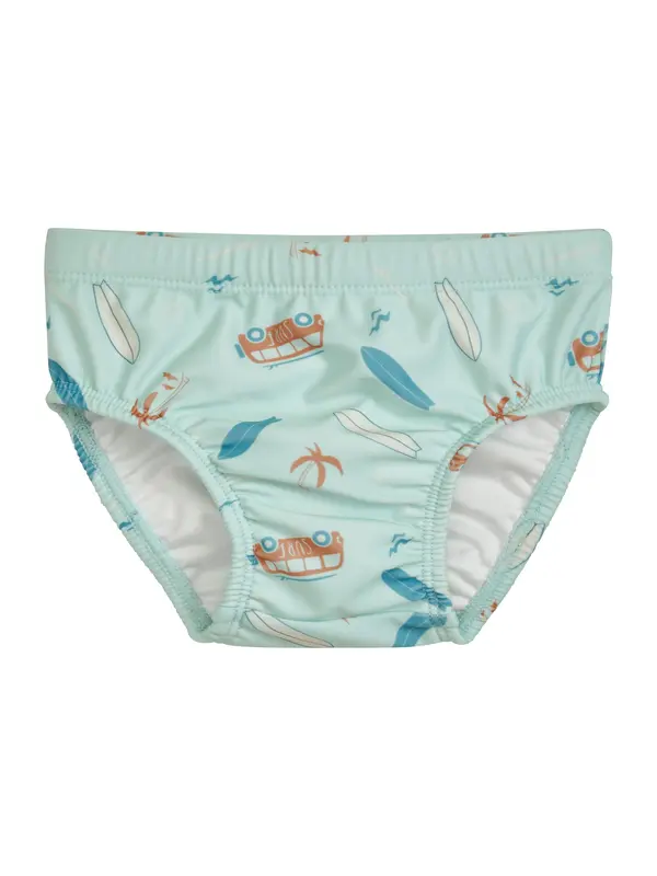 PLAYSHOES PLAYSHOES Kupaće gaće 'Surf-Bus'  plava / smeđa / menta / bijela