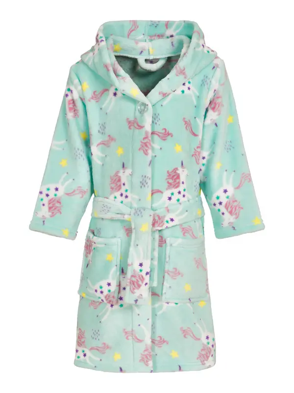 PLAYSHOES PLAYSHOES Kupaći ogrtač 'Einhorn'  menta / ljubičasta / roza / bijela
