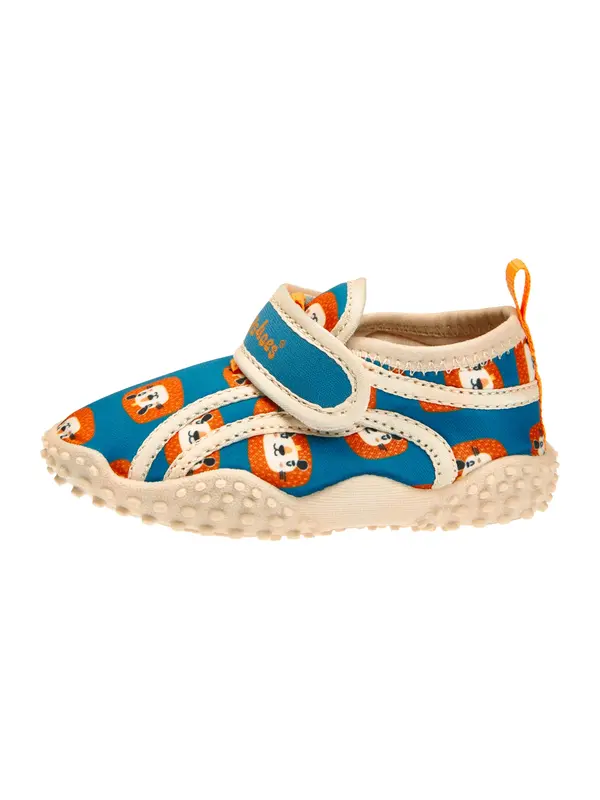 PLAYSHOES PLAYSHOES Natikače 'Dschungel'  boja pijeska / petrol / narančasta