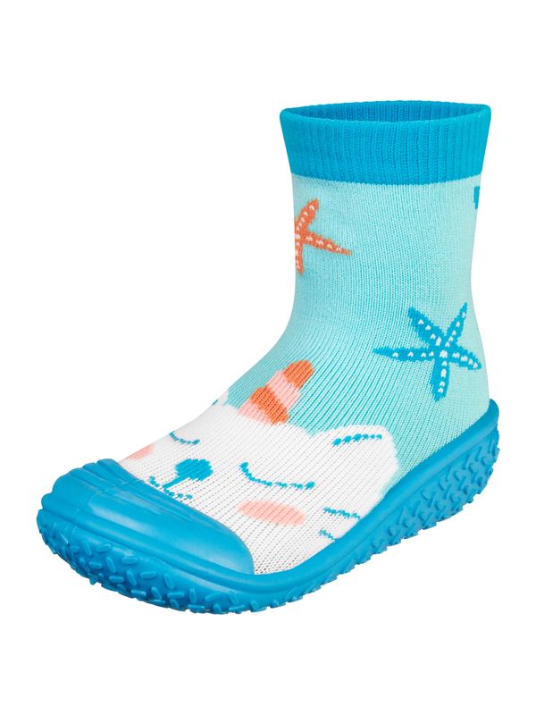 PLAYSHOES PLAYSHOES Natikače 'Einhornmeerkatze'  svijetloplava / menta / narančasta / bijela