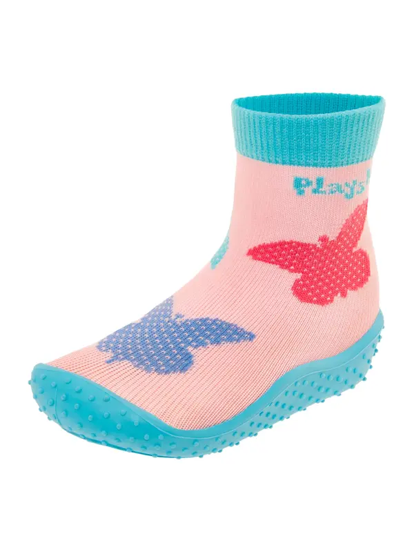 PLAYSHOES PLAYSHOES Natikače 'Schmetterlinge'  plava / svijetloplava / roza / malina