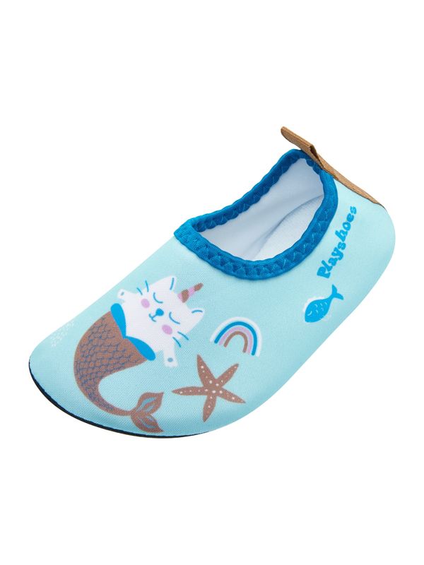 PLAYSHOES PLAYSHOES Natikače  tirkiz / azur / smeđa / bijela