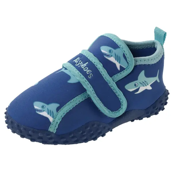 PLAYSHOES PLAYSHOES Niske cipele 'HAI'  plava / akvamarin / bijela