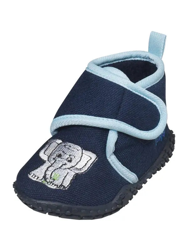 PLAYSHOES PLAYSHOES Papuče 'Elefant'  morsko plava / svijetloplava / svijetlosiva