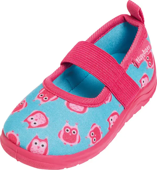 PLAYSHOES PLAYSHOES Papuče 'Eulen'  tirkiz / roza