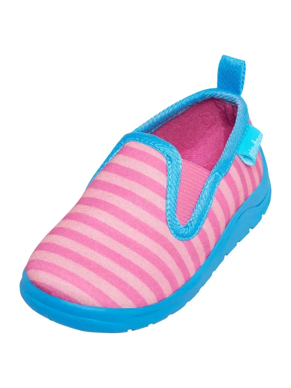 PLAYSHOES PLAYSHOES Papuče 'Ringel'  azur / prljavo roza / tamno roza
