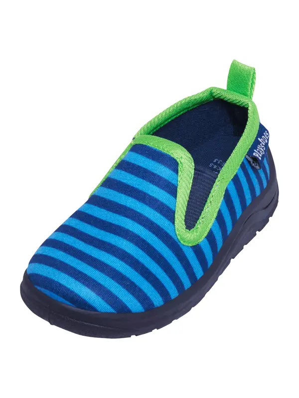 PLAYSHOES PLAYSHOES Papuče 'Ringel'  morsko plava / nebesko plava / limeta